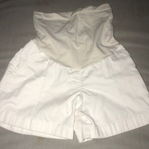 Motherhood maternity white shorts